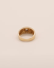 Gold Square Cut Diamond Ring
