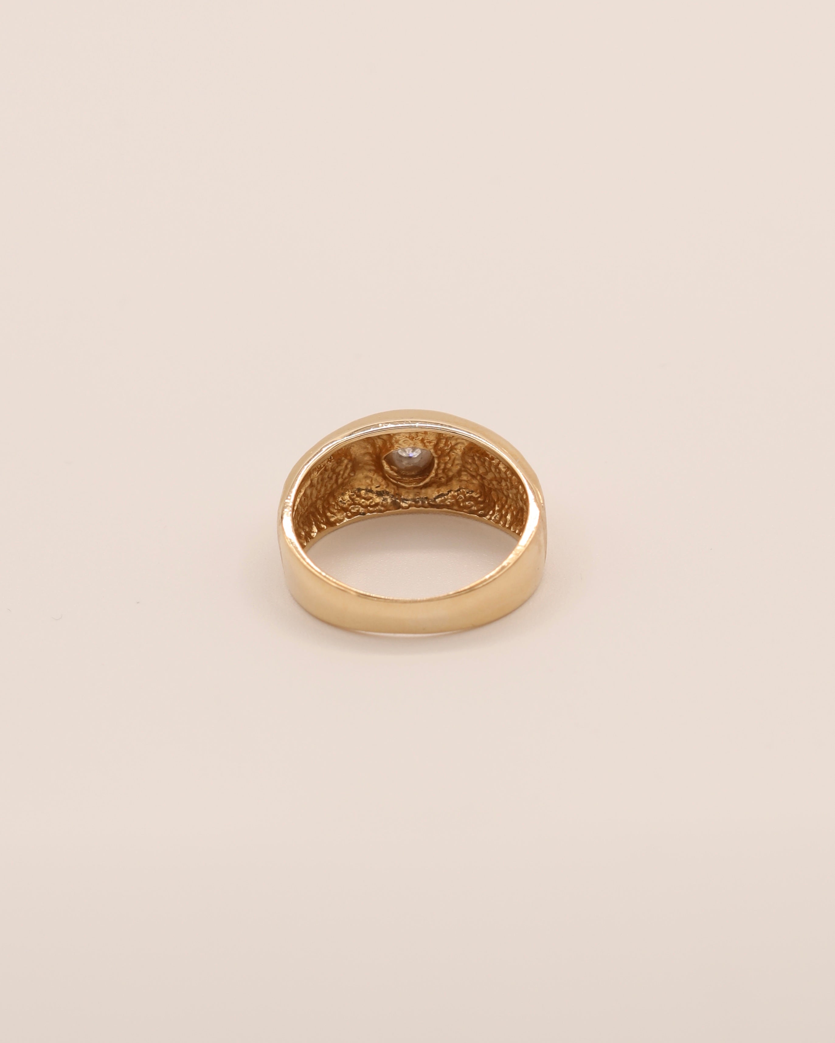 Gold Square Cut Diamond Ring