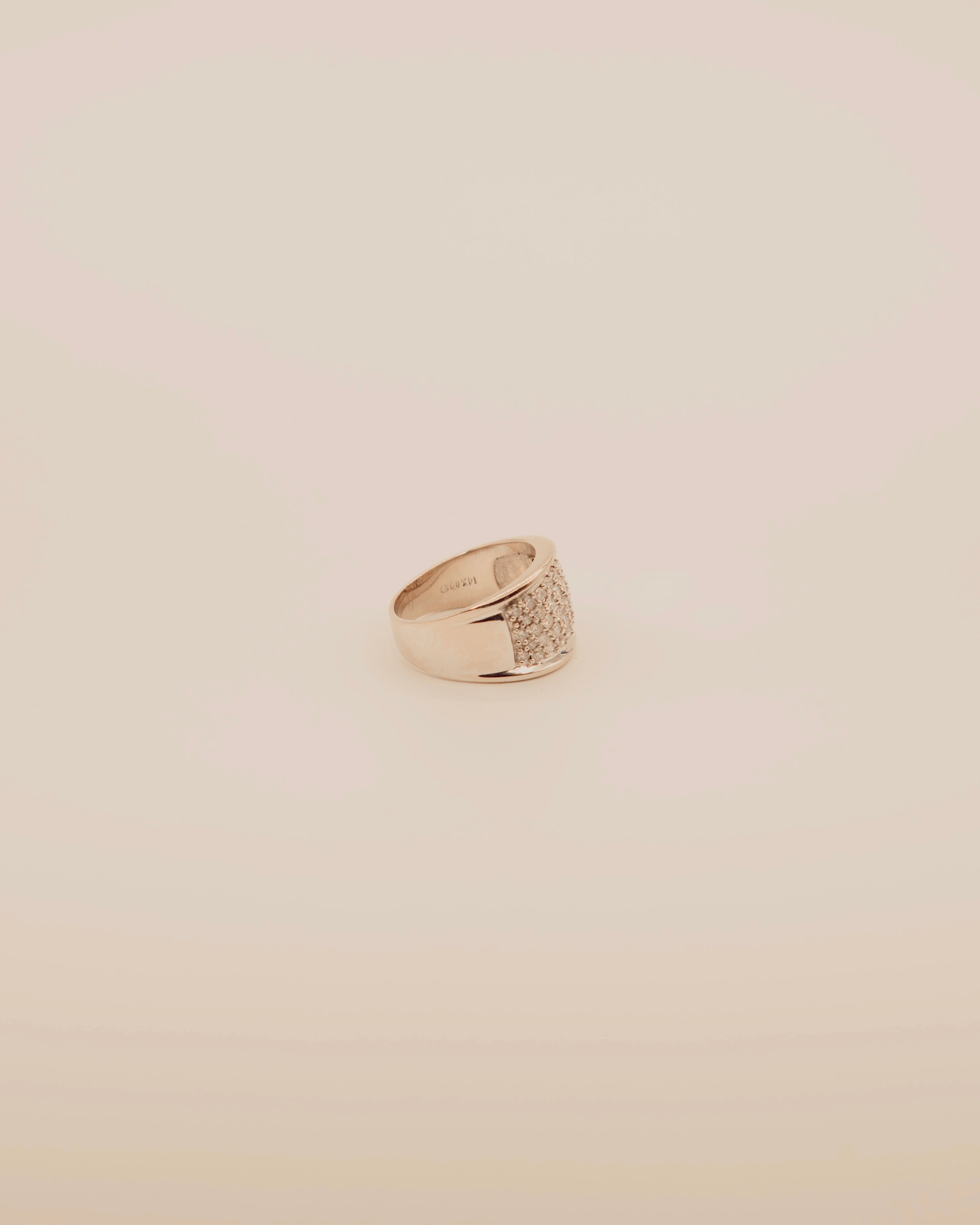 Diamond Wide Band Ring