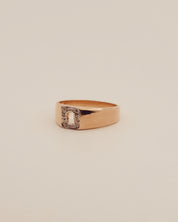 Cut Out Signet Pinky Ring
