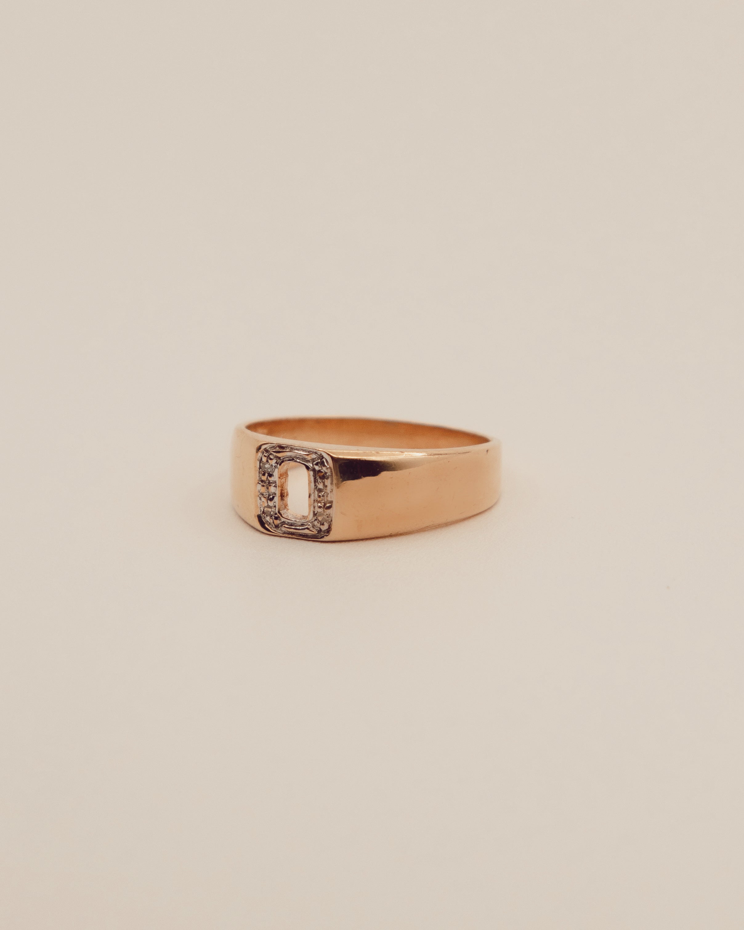 Cut Out Signet Pinky Ring