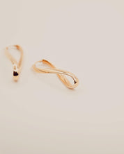 Twisted Gold Hoop Earrings