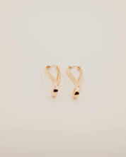 Twisted Gold Hoop Earrings
