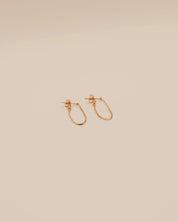 Gold Chain Loop Earrings