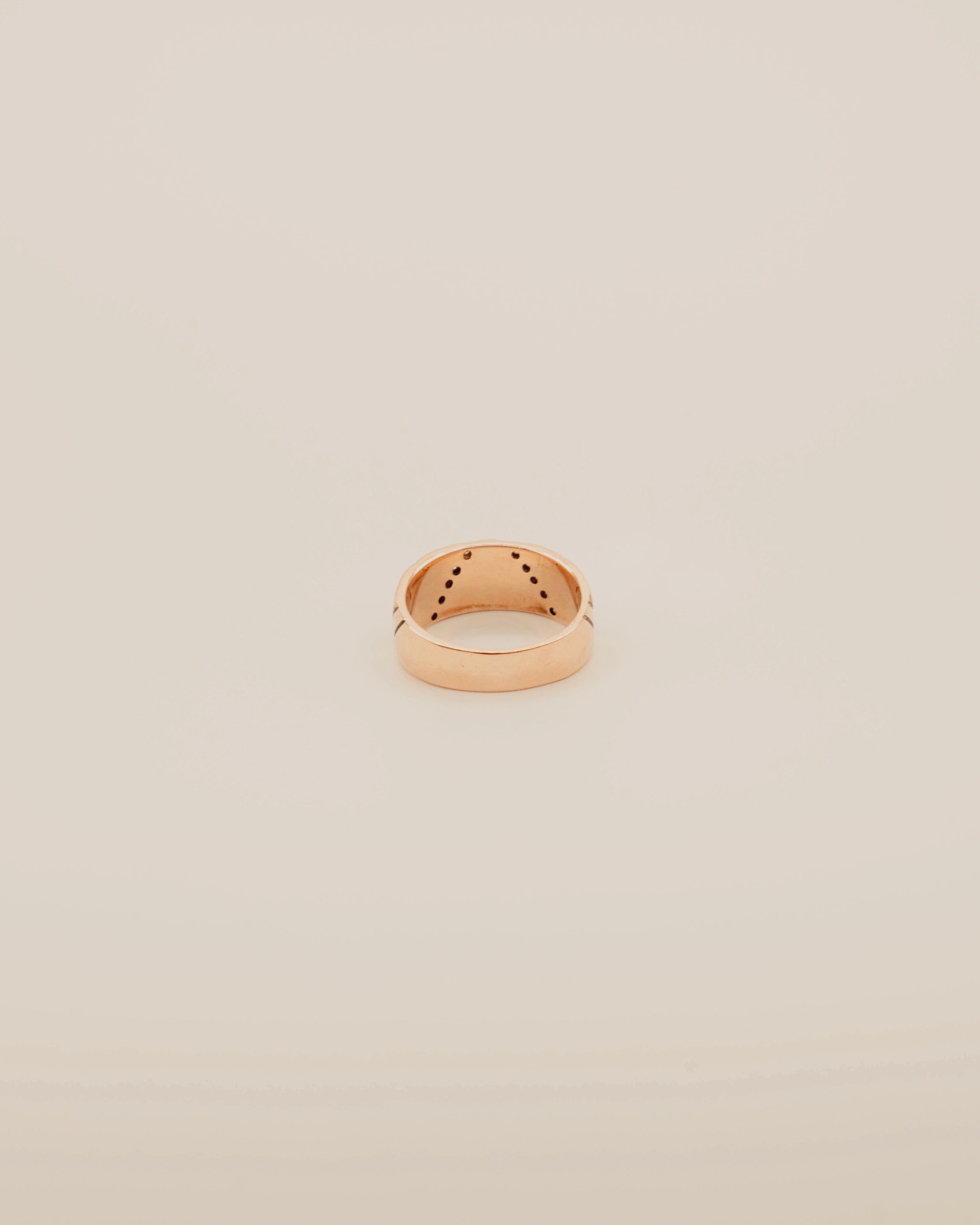 Engraved Diamond Band