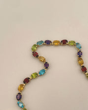 Multi Gemstone Line Bracelet