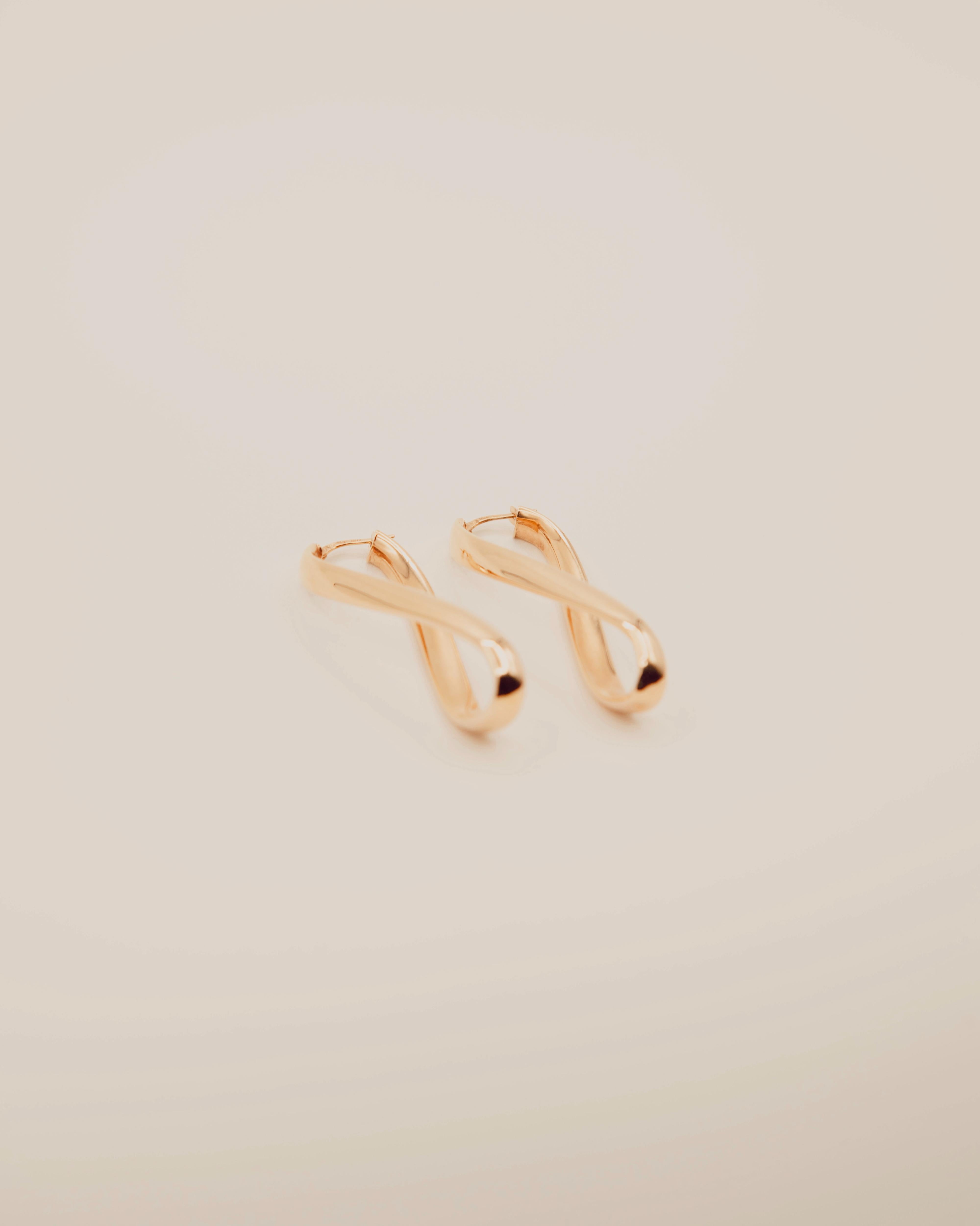 Twisted Gold Hoop Earrings