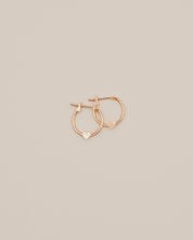 Small Heart Hoop Earrings