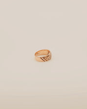 Engraved Diamond Band