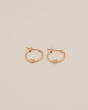 Small Heart Hoop Earrings