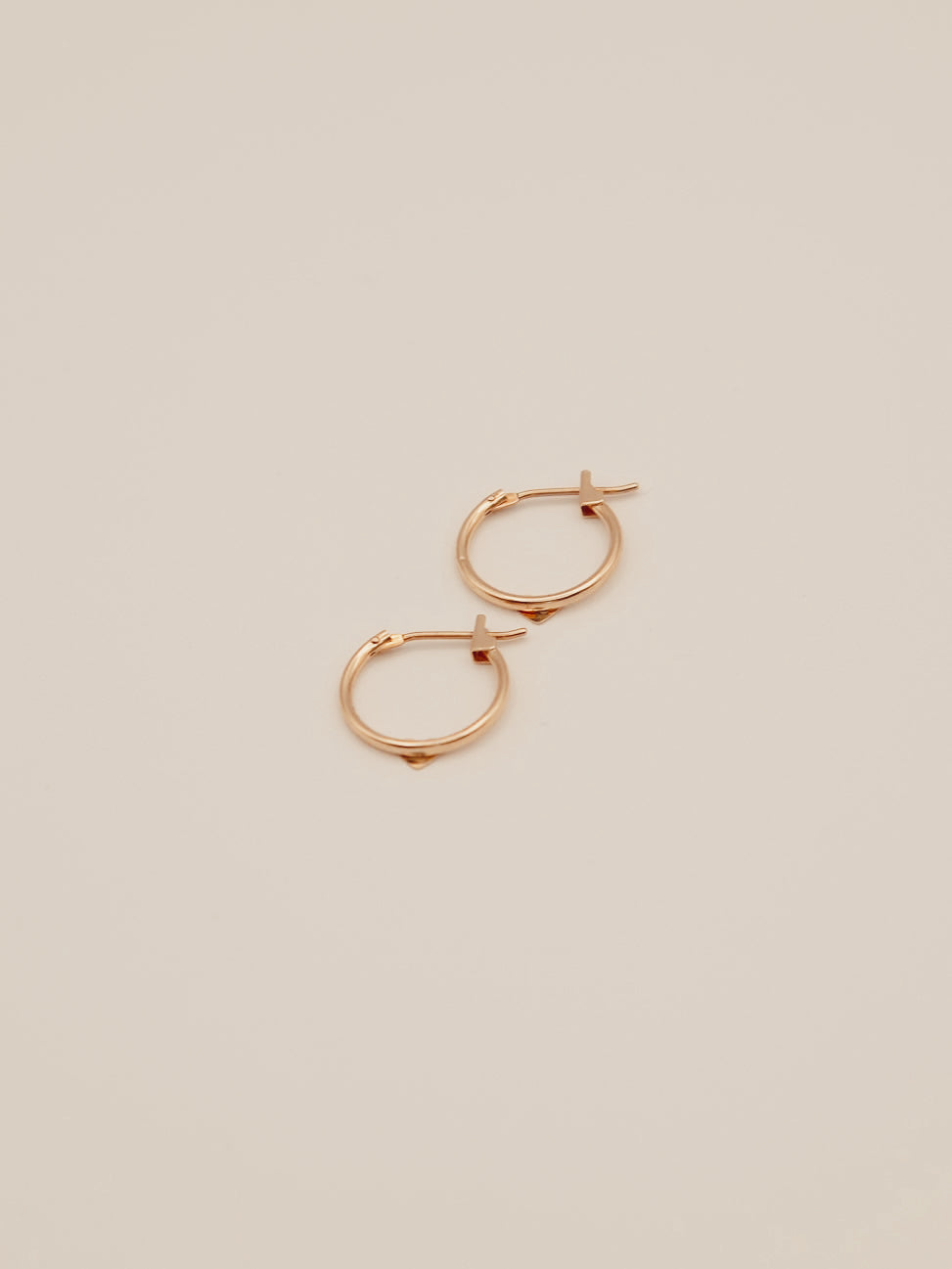 Small Heart Hoop Earrings