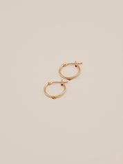 Small Heart Hoop Earrings