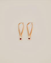 Twisted Gold Hoop Earrings